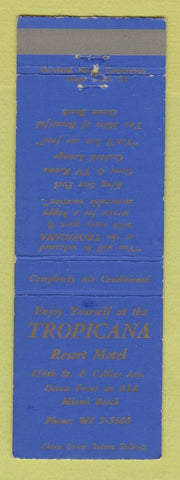Matchbook Cover - Tropicana Resort Motel Miami Beach FL