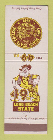 Matchbook Cover - Long Beach State College 49ers CA