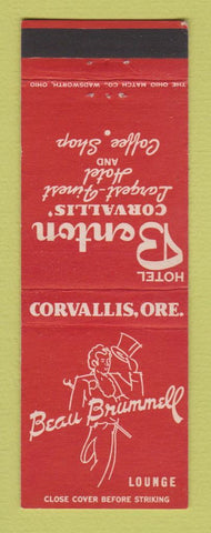 Matchbook Cover - Hotel Benton Corvallis OR Beau Brummell Lounge