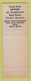 Matchbook Cover - Rex and Bette's Restaurant Spring Green WI