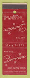 Matchbook Cover - Hotel Duncan New Haven CT WEAR