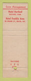 Matchbook Cover - Hotel Duncan New Haven CT WEAR