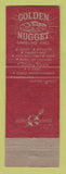 Matchbook Cover - Golden Nugget Casino Las Vegas NV