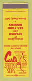 Matchbook Cover - Carl's Spanish Seas Restaurant Oceano Beach CA