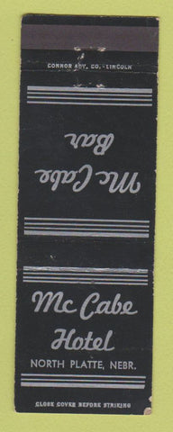 Matchbook Cover - McCabe Hotel North Platte NE