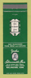 Matchbook Cover - Yankee Silversmith Inn Wallingford CT