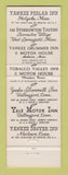 Matchbook Cover - Yankee Silversmith Inn Wallingford CT