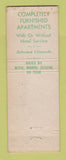Matchbook Cover - Florasota Gardens Hotel Sarasota FL WEAR