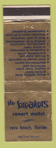 Matchbook Cover - Breakers Resort Motel Vero Beach FL WEAR