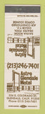 Matchbook Cover - Astro Glendale Motel Glendale CA