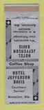 Matchbook Cover - Hotel Jefferson Davis Anniston AL