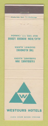 Matchbook Cover - Westours Hotels Fairbanks Skagway AK