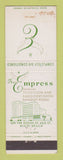 Matchbook Cover - Empress Hotel Miami Beach FL WEAR