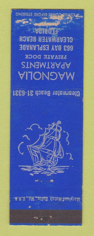 Matchbook Cover - Magnolia Apartments Clearwater Beach FL POOR