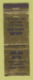 Matchbook Cover - Airline Hotel Hialeah FL WEAR