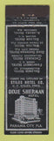 Matchbook Cover - Dixie Sherman Hotel Panama City FL