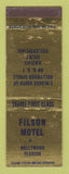 Matchbook Cover - Filson Motel Hollywood FL WEAR