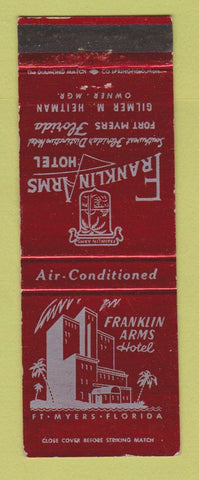 Matchbook Cover - Franklin Arms Hotel Fort Myers FL WEAR
