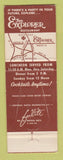 Matchbook Cover - Explorer Restaurant Rockville MD