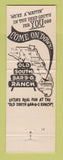 Matchbook Cover - Old South BBQ Ranch Clewiston FL