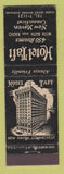 Matchbook Cover - Hotel Taft New Haven CT