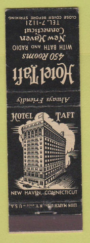 Matchbook Cover - Hotel Taft New Haven CT