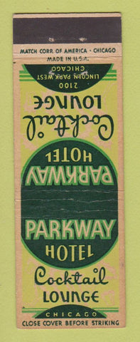 Matchbook Cover - Parkway Hotel Chicago IL