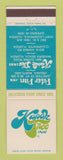 Matchbook Cover - Kapok Tree Inn Urbana MD Madeira Beach Clearwater FL