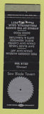 Matchbook Cover - Saw Blade Tavern Phillipsville CA WEAR