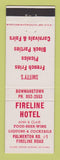 Matchbook Cover - Fireline Hotel Bowmanstown PA