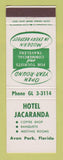 Matchbook Cover - Hotel Jacaranda Avon Park FL