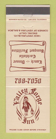 Matchbook Cover - Valley Forge Inn Encino CA