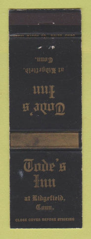 Matchbook Cover - Tode's Inn Ridgefield CT