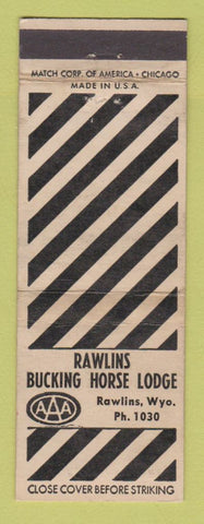 Matchbook Cover - Rawlins Bucking Horse Lodge WY