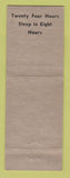 Matchbook Cover - Rawlins Bucking Horse Lodge WY