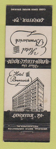 Matchbook Cover - Hotel Brunswick Lancaster PA