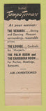Matchbook Cover - Hotel Tampa Terrace Tampa FL