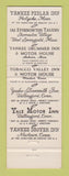 Matchbook Cover - Yankee Silversmith Inn Wallingford CT