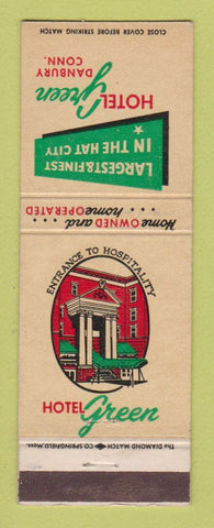 Matchbook Cover - Hotel Green Danbury CT