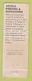 Matchbook Cover - UCLA Bruins Students' Store Los Angeles CA WEAR
