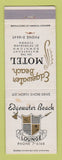 Matchbook Cover - Edgewater Beach Motel St Petersburg FL WEAR