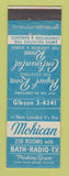 Matchbook Cover - Mohican Hotel New London CT