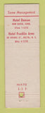 Matchbook Cover - Hotel Hartford CT