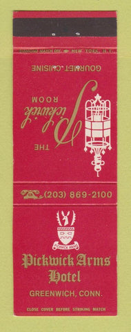 Matchbook Cover - Pickwick Arms Hotel Greenwich CT