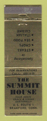 Matchbook Cover - Summit House Branford CT