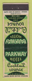Matchbook Cover - Parkway Hotel Chicago IL