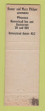 Matchbook Cover - Homestead Inn New Milford CT