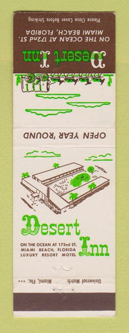 Matchbook Cover - Desert Inn Miami Beach FL