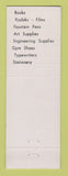Matchbook Cover - Oregon State College Corvallis OR Beavers