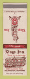 Matchbook Cover - Kings Inn Wilmington DE WEAR